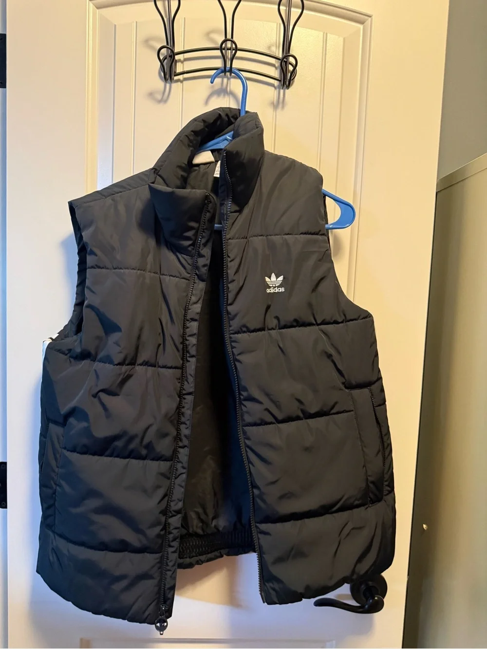adidas Kids Black Quilted Puffer Vest